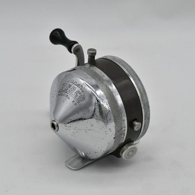Vintage Super Zebco Model 22 Thumb Ball Spin Cast Fishing Reel