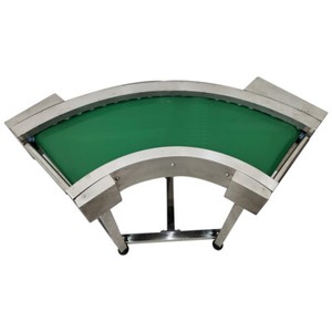 90 Degree Turning Belt Conveyor Flat Belt Curved Conveyor Adjustable Direction