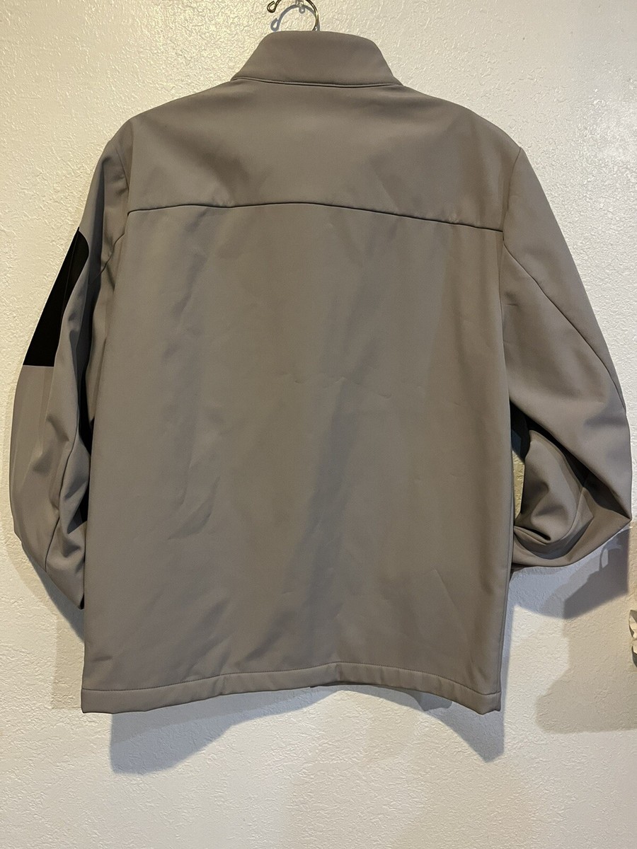 DKNY Mens S Gray Jacket Full Zip Fleece Lined Mock Neck Regular