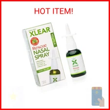 Xlear Rescue Nasal Spray with Xylitol, Oregano and Tea Tree (Pack of 1)