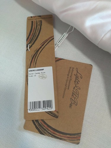 "Nuevo con etiquetas Vestido de evento rosa claro en la caja C36"" W30" - Imagen 3 de 10