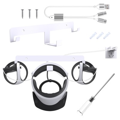 For PSVR2 wall storage bracket set for PS5 VR2 helmet handle storage hangers