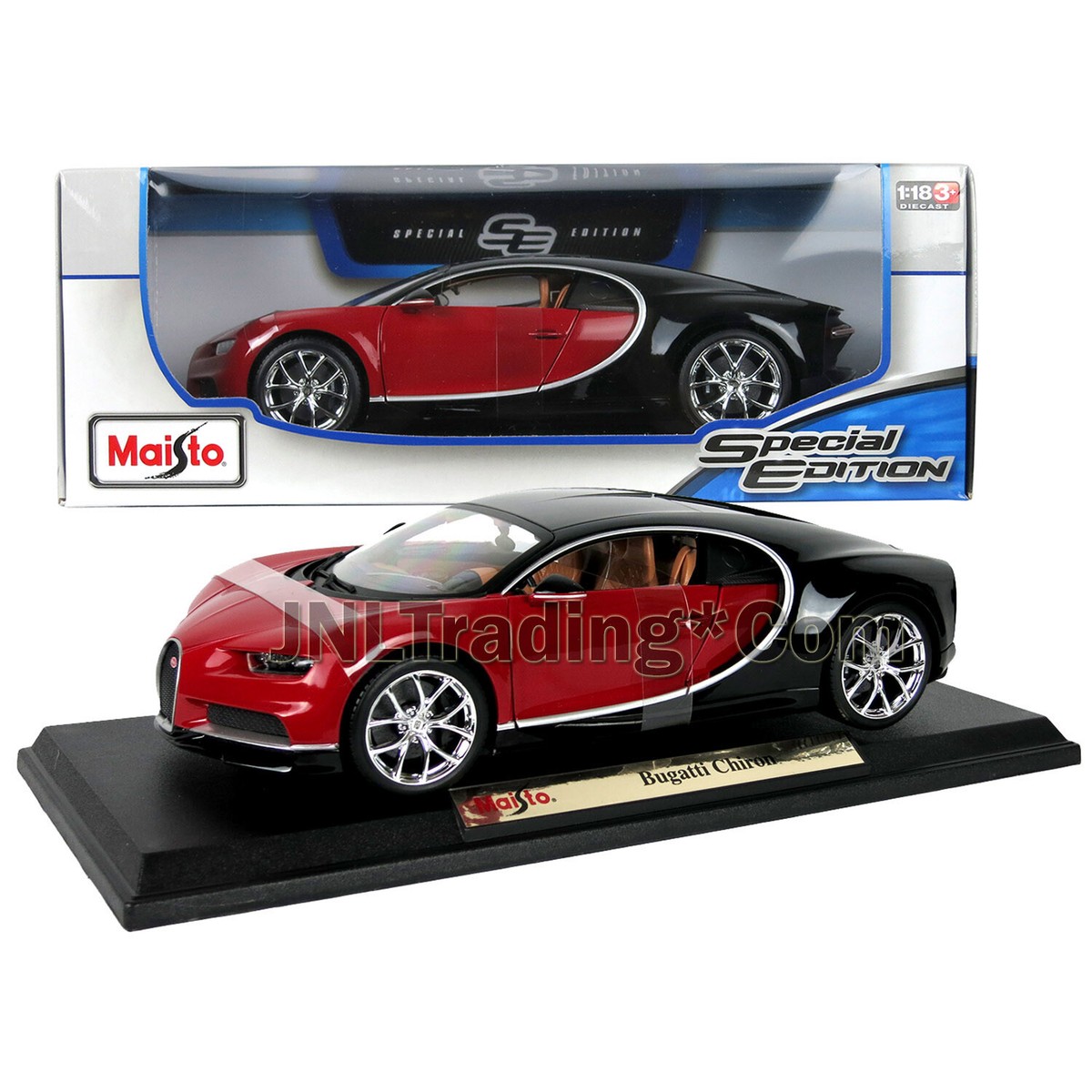 Maisto Special Ed 1:18 Die Cast Red Black Luxury Super Sports Car