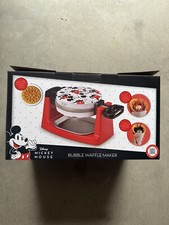 Mickey Mouse Rotating Bubble Waffle Maker, Si...