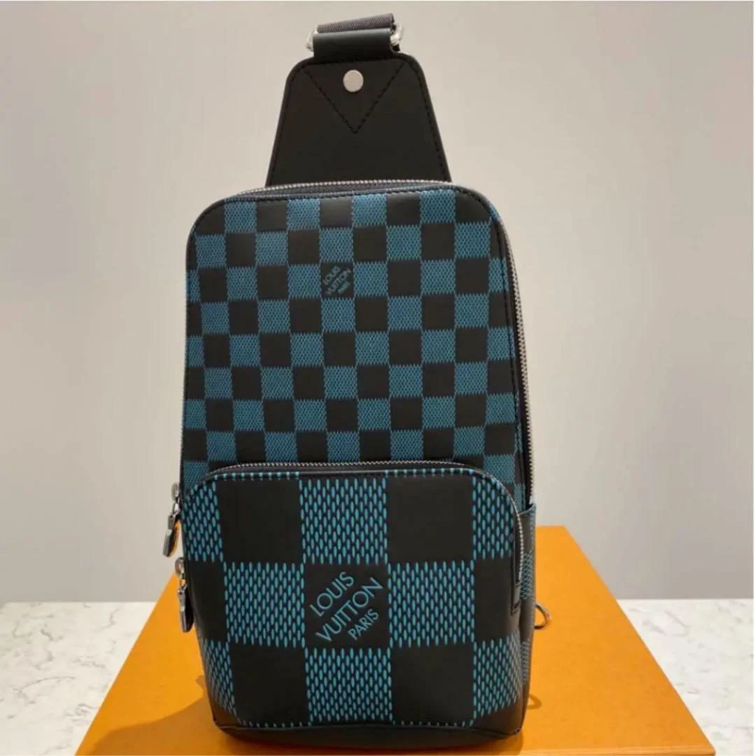 LOUIS VUITTON Avenue Sling Bag Damier Aqua Green Rare Limited