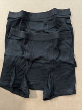 Old Navy Boys Size M Black Boxer-Briefs 2-Pack New