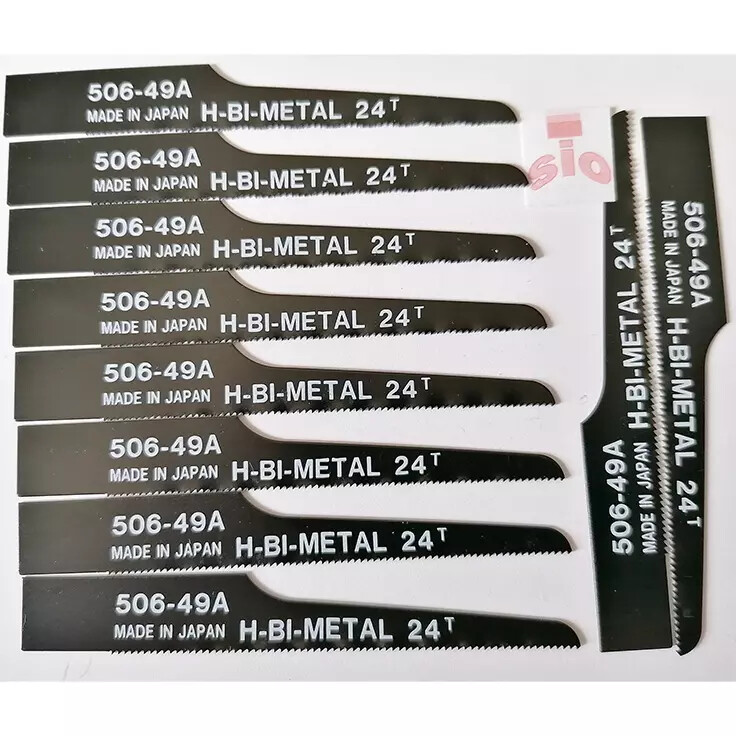 10 lamiere bimetallo 24T per seghetto pneumatico