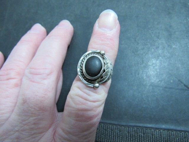native american sterling ring - image 4