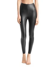 NEW Commando Perfect Control Faux Leather Leggings - SLG06 - Black - XL