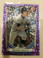 2014 Bowman Draft DP49 Michael Gettys Purple Ice Parallel /99 