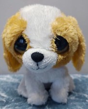 TY Beanie Boos COOKIE the Beagle/Coon Hound Solid Golden Eyes . 2012 6" Plush