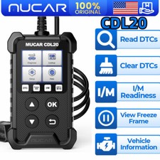 Used Mucar Cdl20 Obd2 Scanner Fault Code Reader Car Diagnostic Tool Check Engine