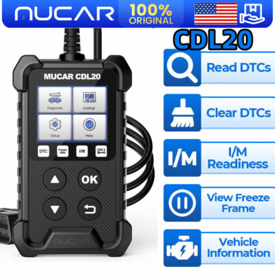 USED MUCAR CDL20 OBD2 Scanner Fault Code Reader Car Diagnostic Tool Check Engine