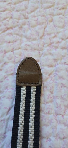 Janie & Jack Boys Age 6-8 Size 28' Navy & White Stripe Woven Belt - Picture 4 of 6