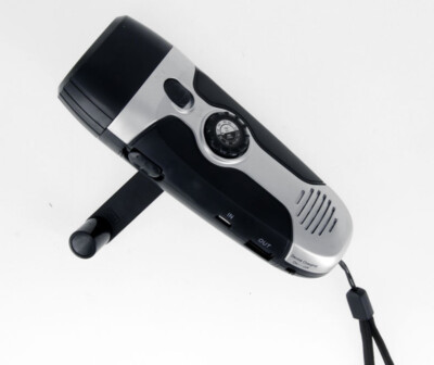 4-IN-1 Dynamo Flashlight & Emergency Radio with Phone Charger