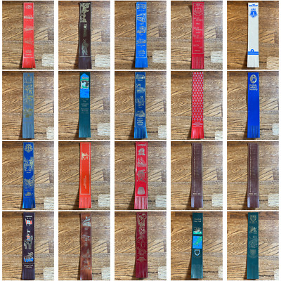 Vintage Leder Lesezeichen verschiedene Farben. Designs inc Nautical/Navy Themes
