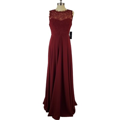 Lulus Chiffon Lace Maxi Dress Sz L Sleeveless Burgundy Formal Wedding Prom | eBay Lulus Chiffon Lace Maxi Dress Sz L Sleeveless Burgundy Formal Wedding Prom | eBay