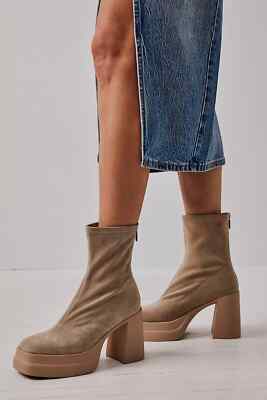 New Free People Double Stack Boots Size 8 MSRP: $228 Suede