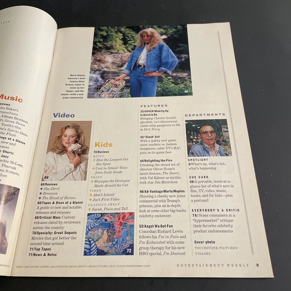 Vintage Magazine: Entertainment Weekly - July 1990 / Tracy’s Rogues / MKG - Image 4 of 4