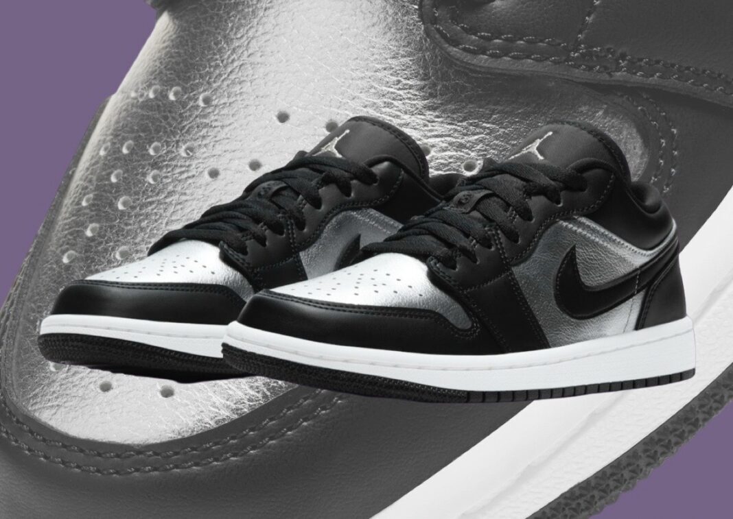 Nike Air Jordan 1 Low 'Black Metallic Silver' | Women Sizes Nike Air Jordan 1 Low 'Black Metallic Silver' | Women Sizes