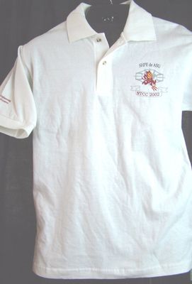 NEW ASU Arizona State University SHPE de ASU NTCC 2002 Engineering Shirt S White