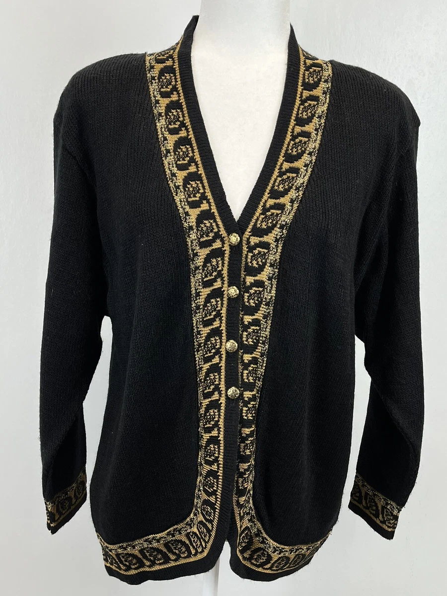 Gold cardigan sweater shop womens