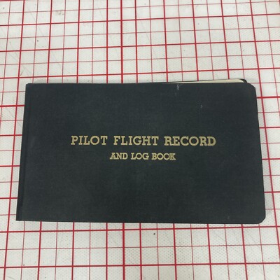 Vintage 1961 Pilot Flight Record And Log Book Student Pilot Empty | eBay