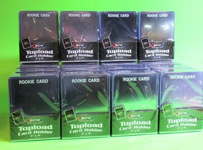 #ad 500 Rookie Topload Card Holders Rookie Imprinted in WHITE 3 X 4 RIGID PLASTI0 $88.95