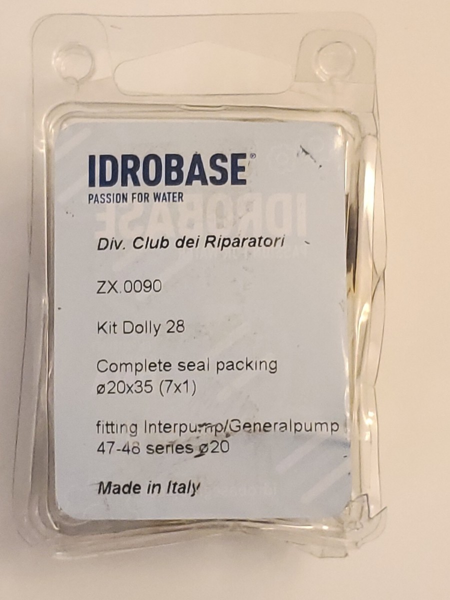 Idrobase ZX 0090 Interpump Packing Kit for General Pump GP 47 and
