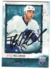 Kyle Wellwood Autographed 2006 Be A Player  Card #7 Toronto Maple Leafs