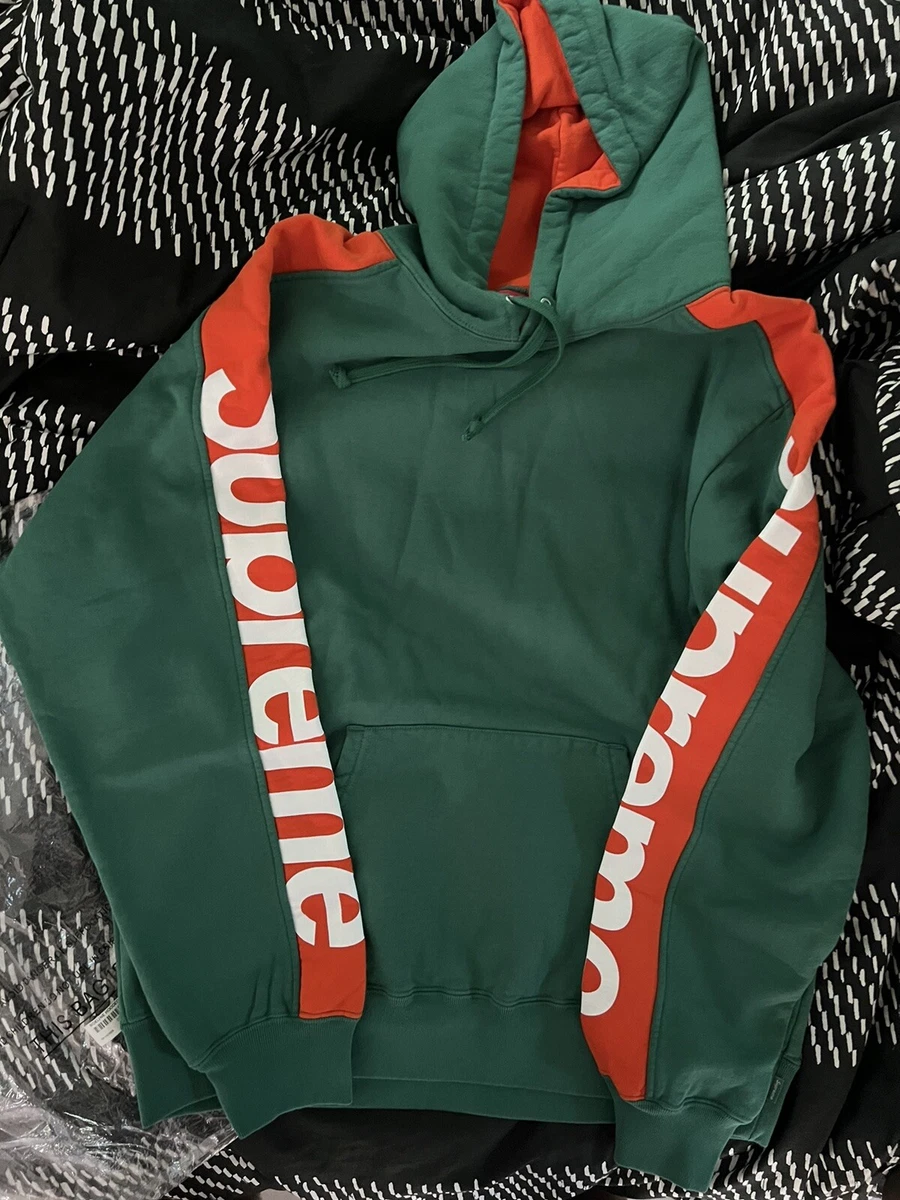 Supreme Sideline hoodie Lt Pine Large New | eBay