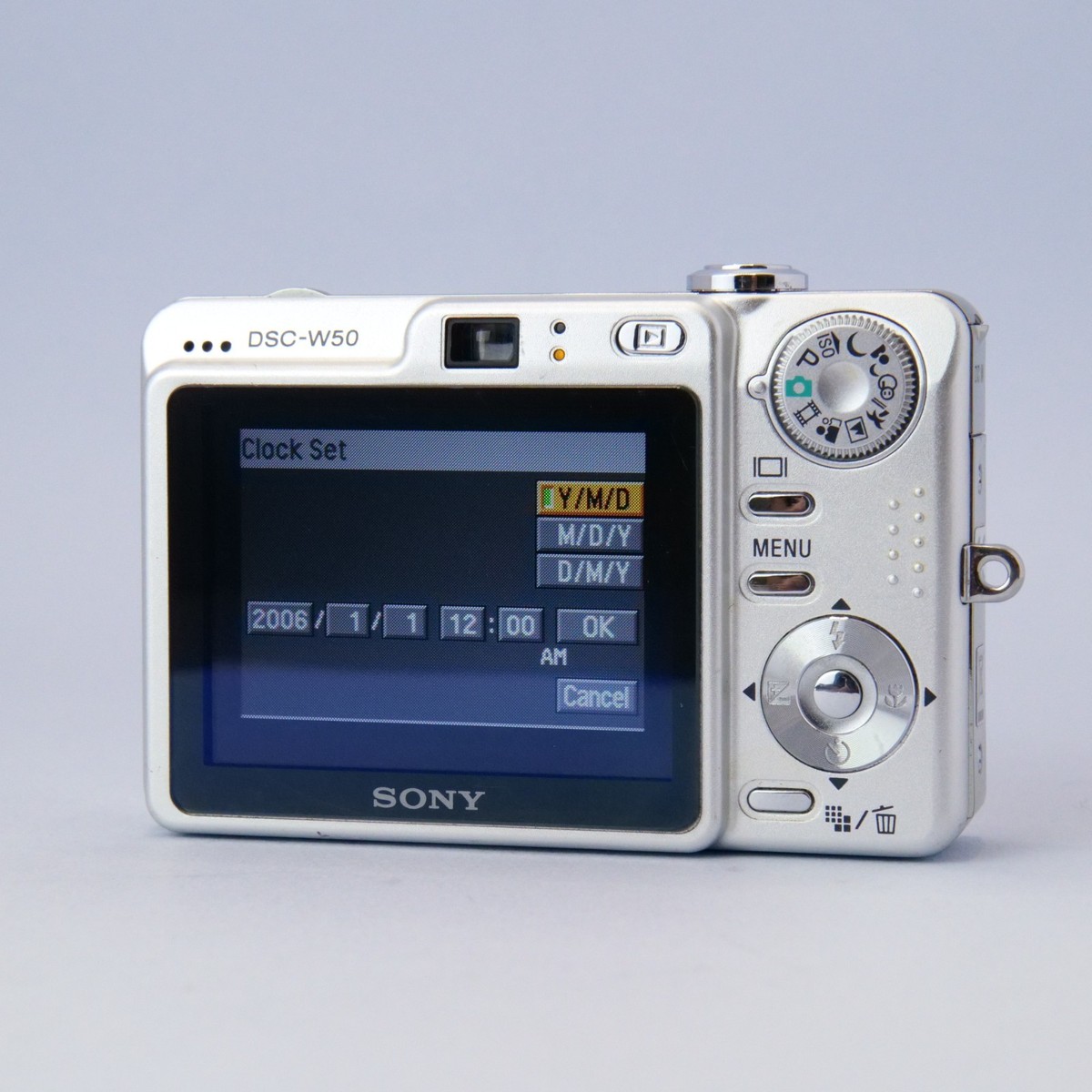 Sony Cyber-shot DSC-W50 6.0MP Digital Camera - Silver for sale