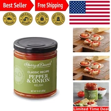 Savory 10 oz Pepper & Onion Relish with Spicy Jalapenos - A Must-Have Condiment