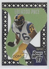 1997 Playoff Contenders Rookie Wave Pennants Green Orlando Pace #27 HOF 3c7