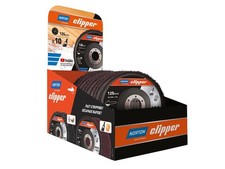 Image of  Norton Clipper 115mm Rapid Strip Wood Disc Counter Display of 10 CLI749352