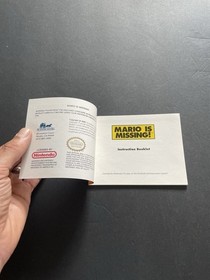 mario is missing nes manual only
