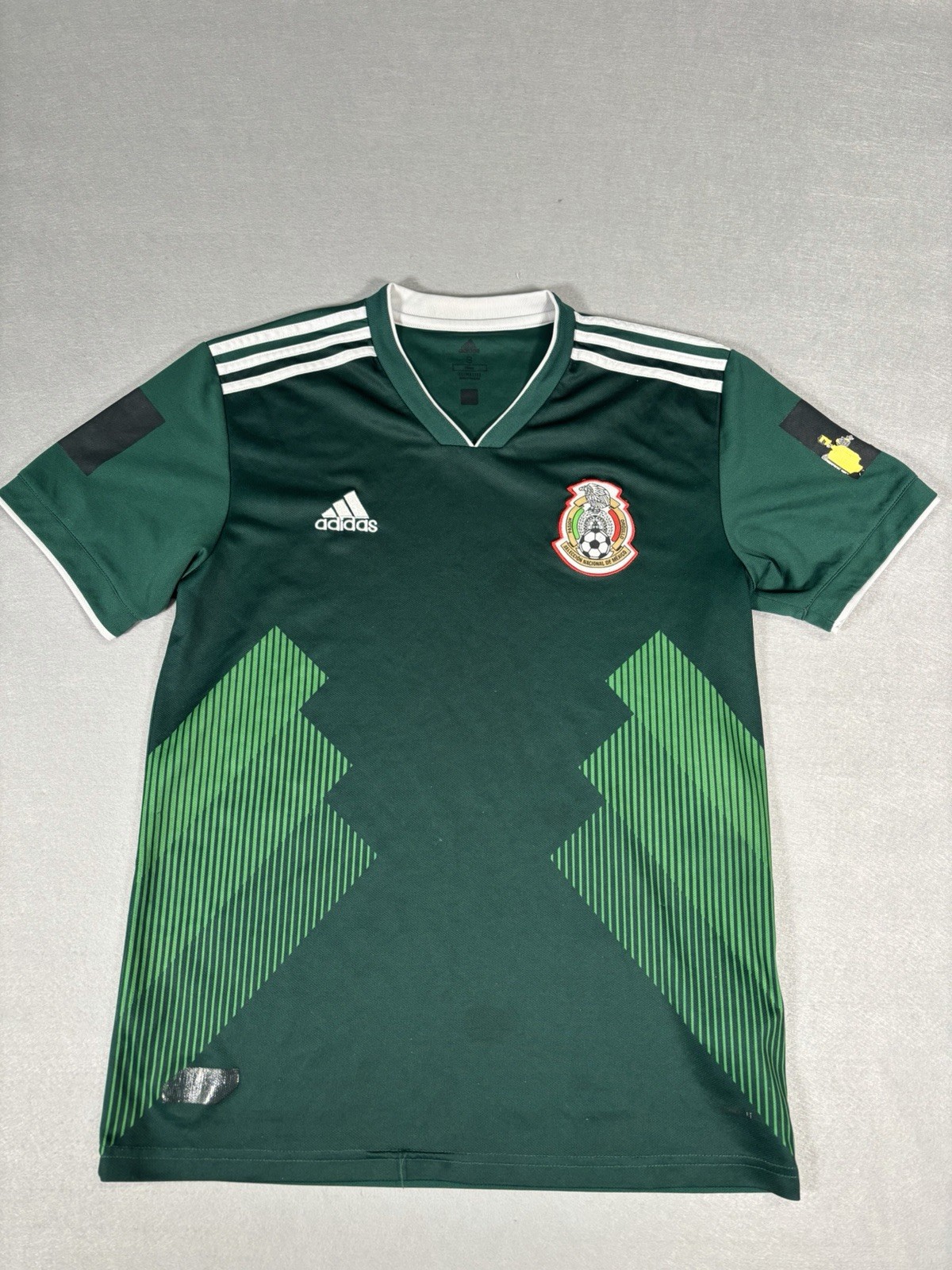 Adidas Mexico Home Jersey 2017/18 Men's Size Small Green Short Sleeve