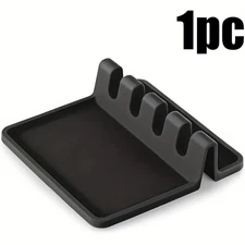 Silicone Tableware Drying Kitchen Utensil Rack Rest Holders Fork Spatula Multi