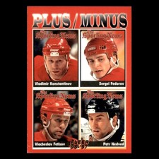 Vladimir Konstantinov/Sergei Fedorov/Viacheslav Fetisov/Petr Nedved #143 1996-97