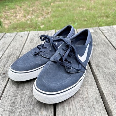 Nike SB Zoom Stefan Janoski MIdnight Navy Crimson Suede Skate Shoes Men's 10