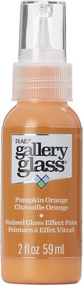 FolkArt Gallery Glass Paint 2oz-Pumpkin Orange - FAGG2OZ-19738