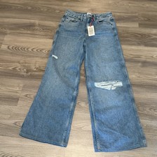 BDG Urban Outfitters Denim Puddle Jean Women  s Size 27 NWT Wide Leg High Rise