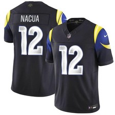 Puka Nacua Rams Black  Rivalries  Jersey - All Stitched