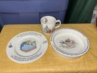 Peter Rabbit Nursery Child's Dish Set Wedgwood Beatrix Potter 3 Pieces — photo 3