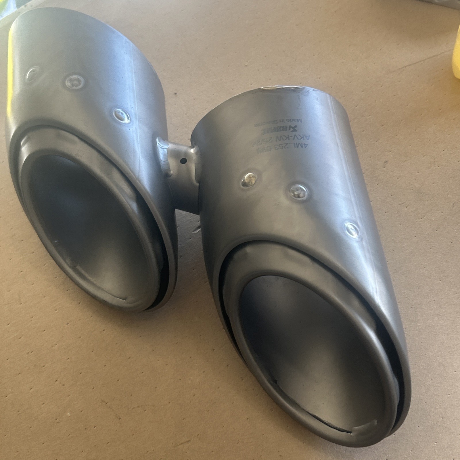 Lamborghini Right Tail Pipe Titanium Used Good Condition #  4ML253698