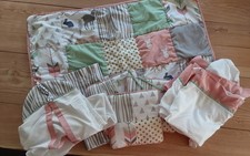 Sweet Jojo Coral Mint Woodsy Girls 5 Piece Bedding Set