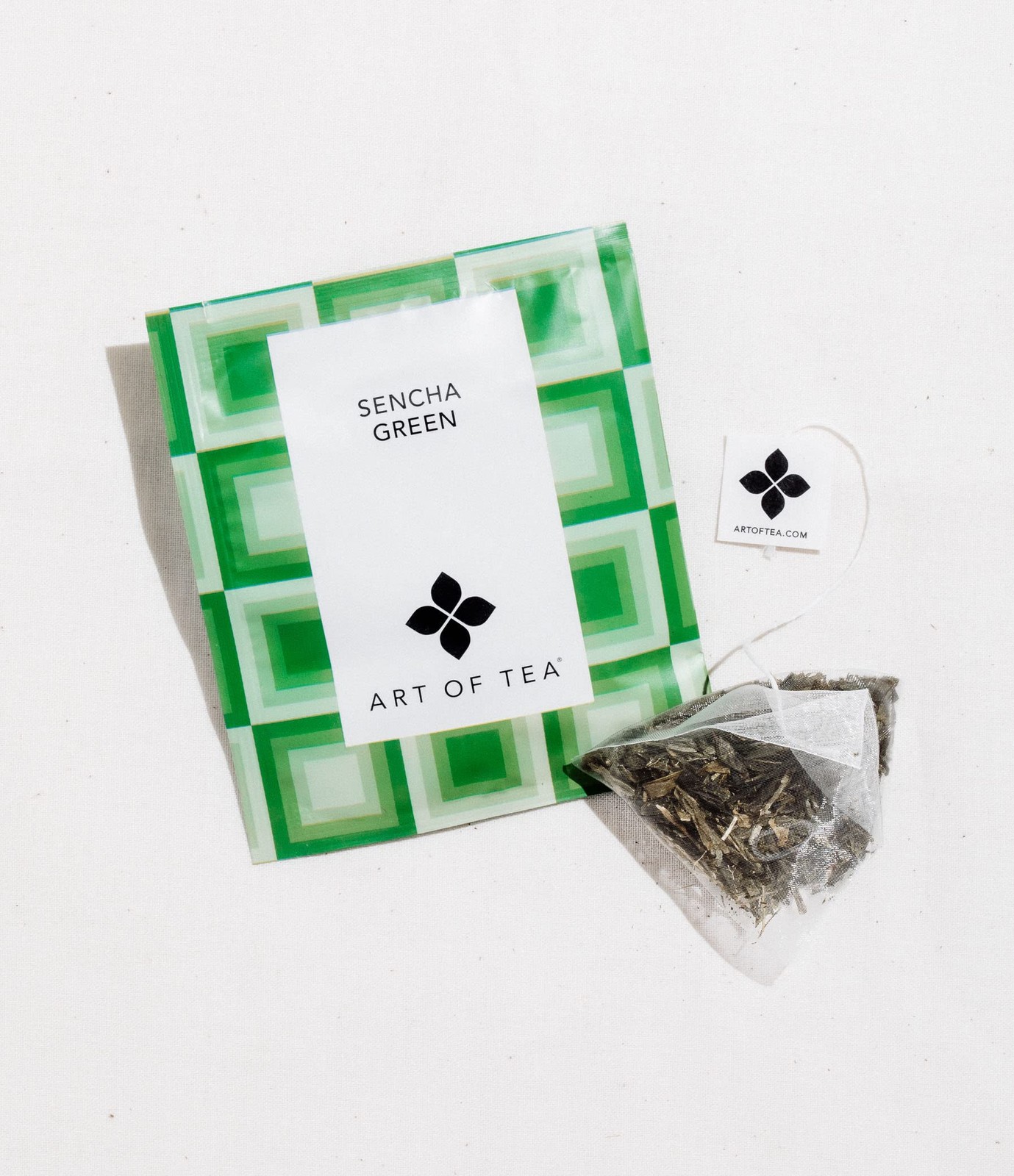 | Organic Sencha Green Tea Bags | 50 Eco Friendly Pyramid Te