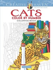 Creative Haven Cats Color by Number Coloring Book Adult Coloring Books: Pet...