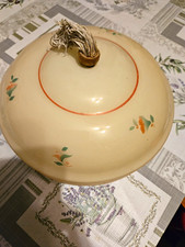 Vintage-Glasschirm f&uuml;r eine H&auml;nge- oder Deckenlampe Art d&eacute;co aus den 1930er