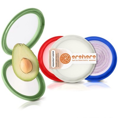 4-Piece Food Storage Containers Set   Avocado Saver, Onion Keeper, Silicone K...